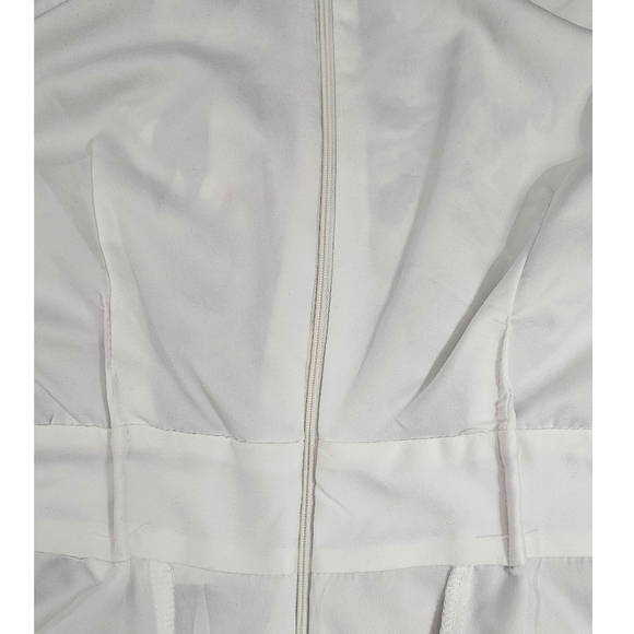 Maggy London White Floral Capelet Sleeves Flowy Chiffon VNeck Midi Dress - Picture 8 of 10